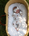 Bamboo Head Wrap | Santa Teddy forever french baby