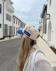 Booked and Busy - Royal Blue Vintage Trucker Hat KenzKustomz