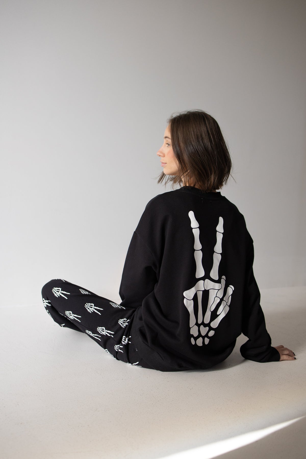 Women's Sweat Set | Midnight Skelly forever french baby