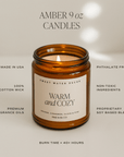 Cinnamon Rolls Soy Candle - Amber Jar - 9 oz