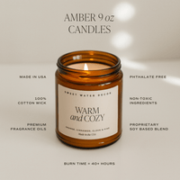 Relaxation Soy Candle - Amber Jar - 9 oz