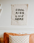 'Cool Kids Live Here' Canvas Wall Banner | Kids Room Décor