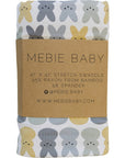 Dusty Blue Bunny Bamboo Stretch Swaddle