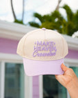 Make Heaven Crowded - Vintage Trucker Hat KenzKustomz