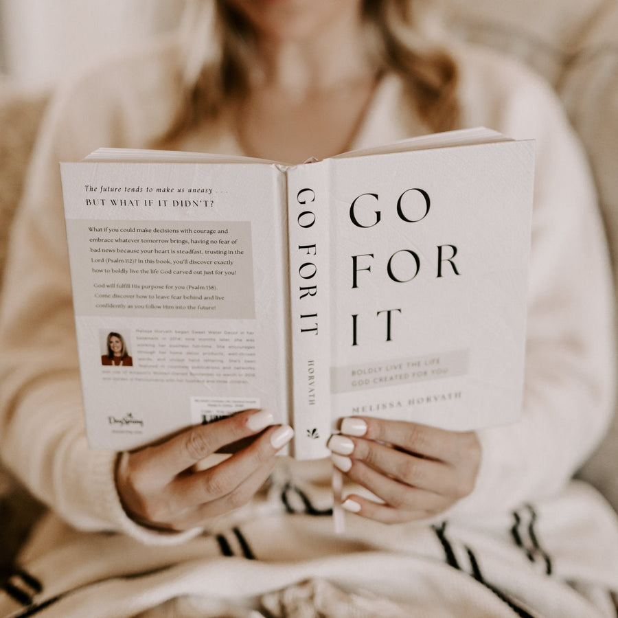 Go For It: 90 Devotions to Boldly Live the Life God Created for You Sweet Water Decor
