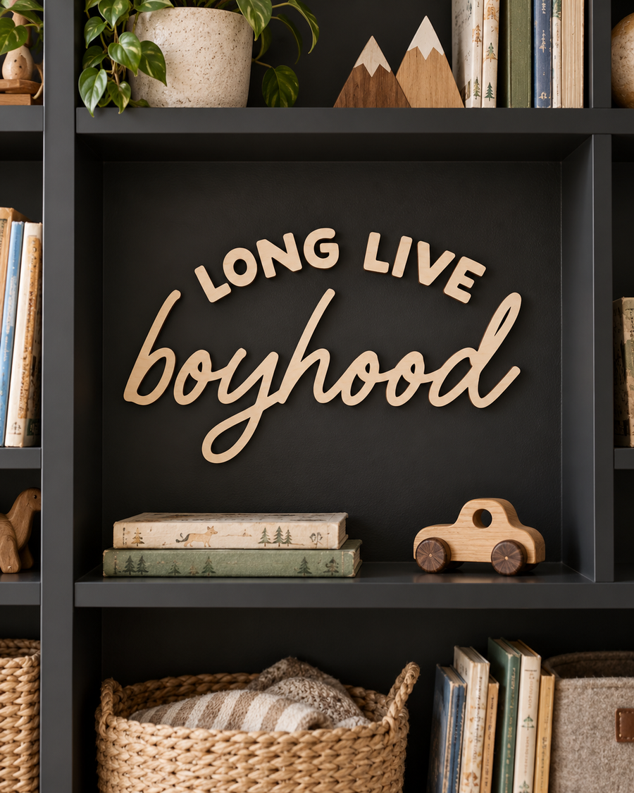 Long Live Boyhood Wall Sign Saved by Grace Co.