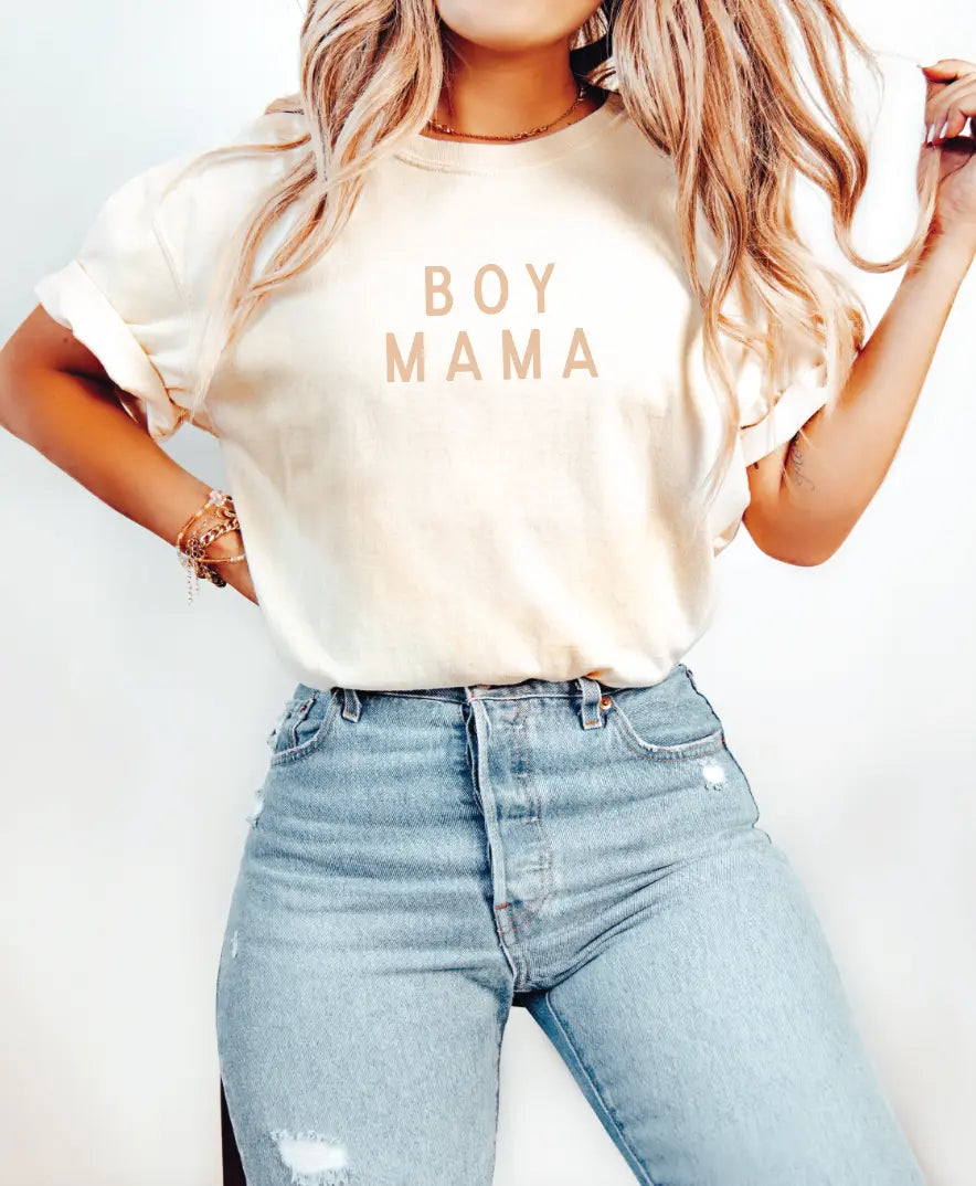 Boy Mama Minimal Tee Saved by Grace Co.