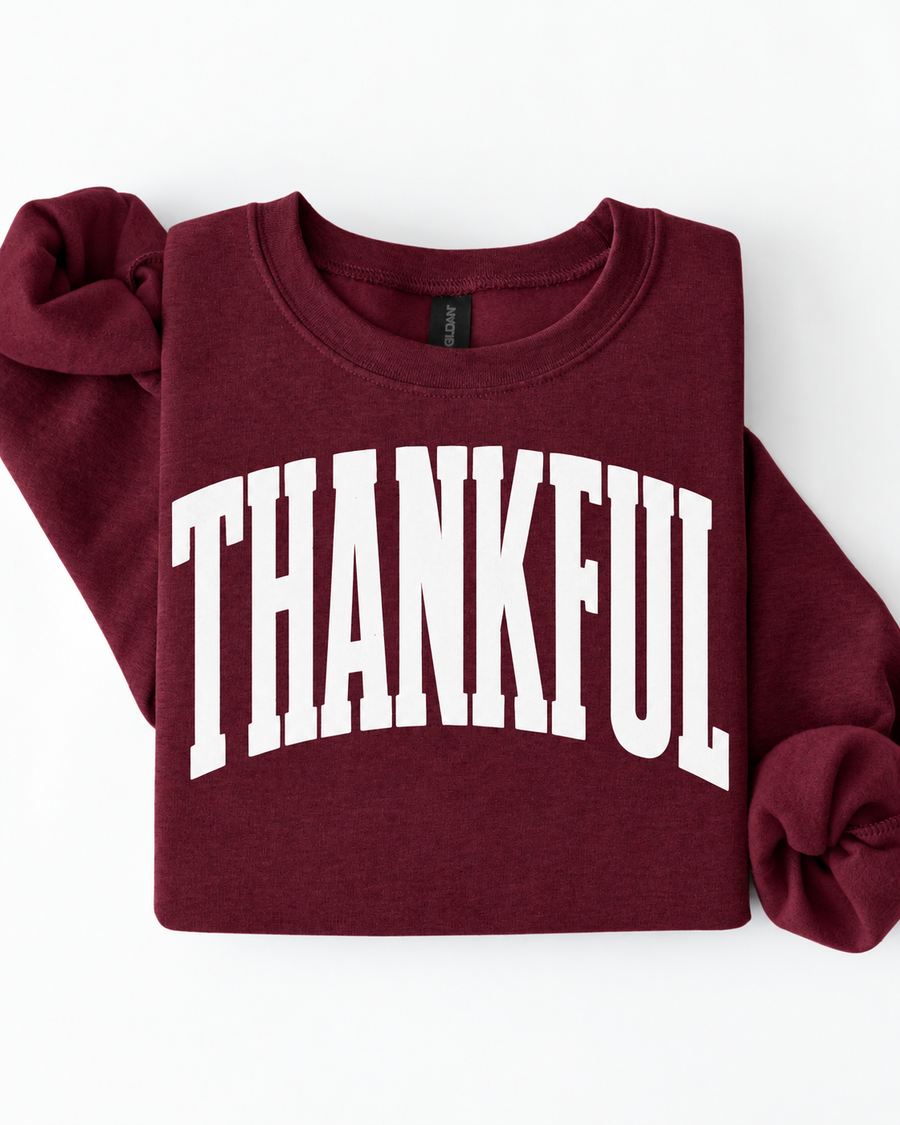 Thankful Varsity Sweatshirt - November Special! SBG Co.