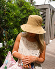 Raffia Bucket Hat with Charms
