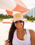 Ciao - Pink Canvas Trucker Hat