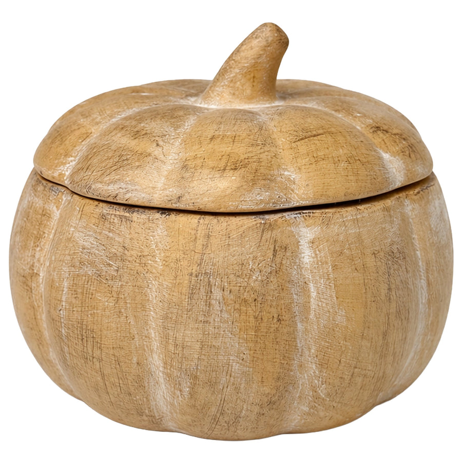Pumpkin Spice Soy Candle - Ceramic Pumpkin Jar - 8 oz Sweet Water Decor