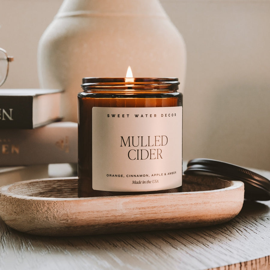 Mulled Cider Soy Candle - Amber Jar - 9 oz