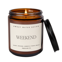 Weekend Soy Candle - Amber Jar - 9 oz