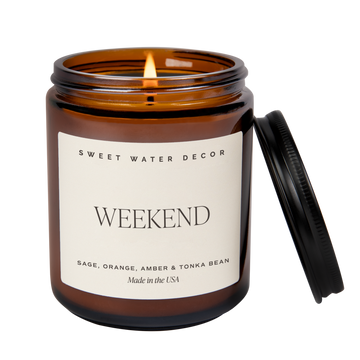 Weekend Soy Candle - Amber Jar - 9 oz