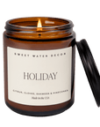 Holiday Soy Candle - Amber Jar - 9 oz