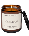 Christmas Soy Candle - Amber Jar - 9 oz