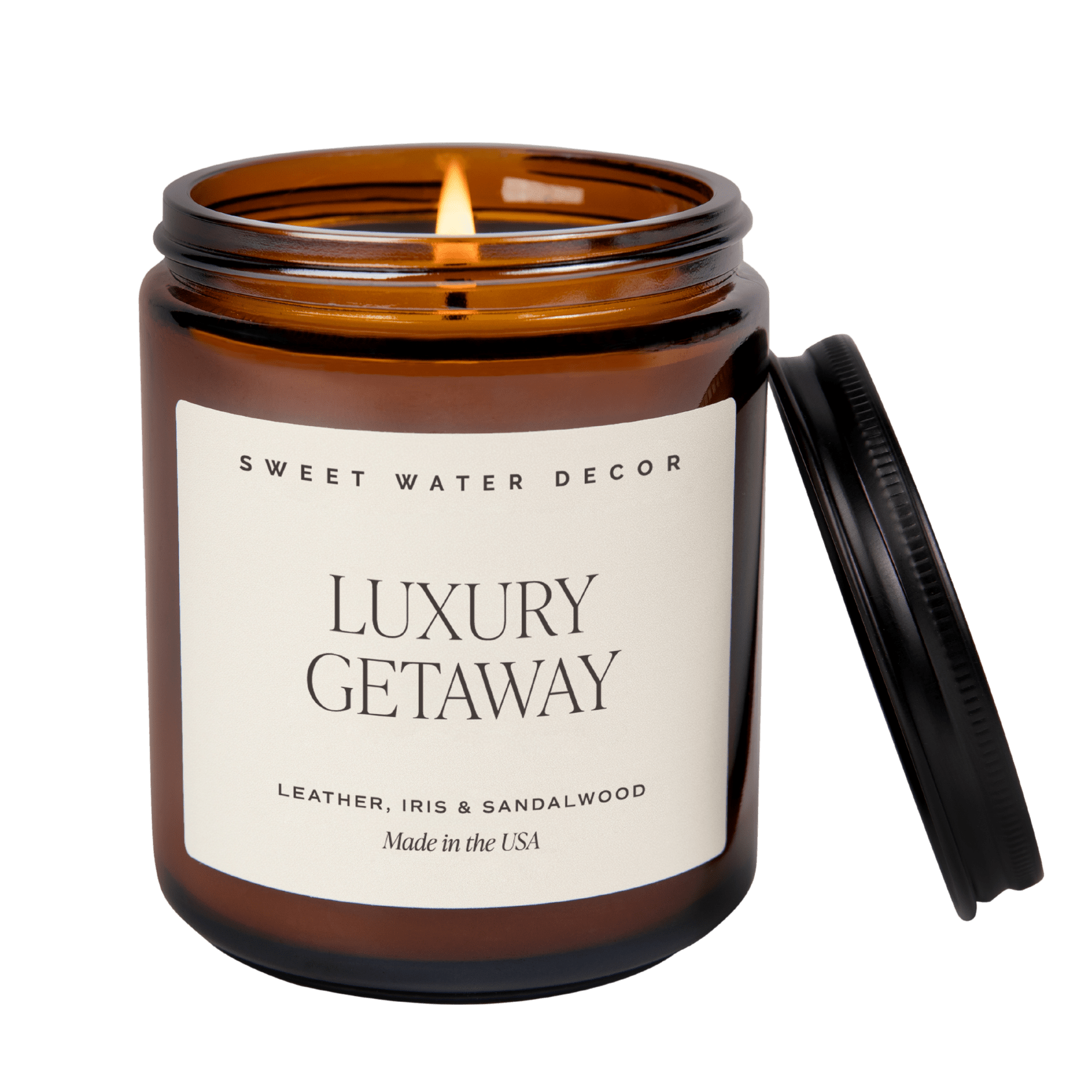 Luxury Getaway Soy Candle - Amber Jar - 9 oz