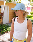 What If It Works Out - Blue Performance Trucker Hat