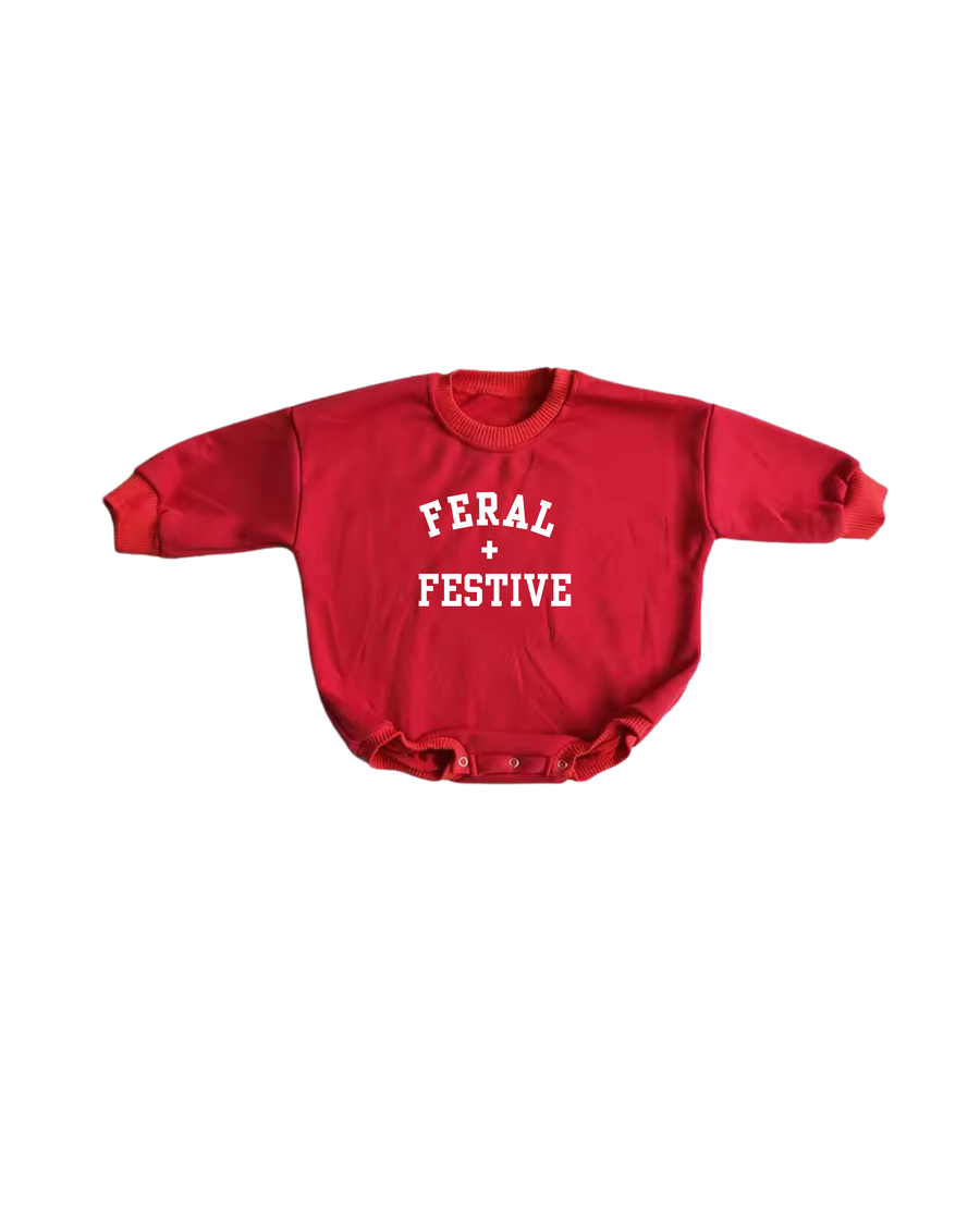 Feral + Festive Bubble Romper SBG Co.
