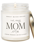 In My Mom Era Soy Candle - Clear Jar - 9 oz (Wildflowers and Salt)