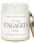 In My Engaged Era Soy Candle - Clear Jar - 9 oz (Wildflowers and Salt)