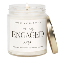 In My Engaged Era Soy Candle - Clear Jar - 9 oz (Wildflowers and Salt)