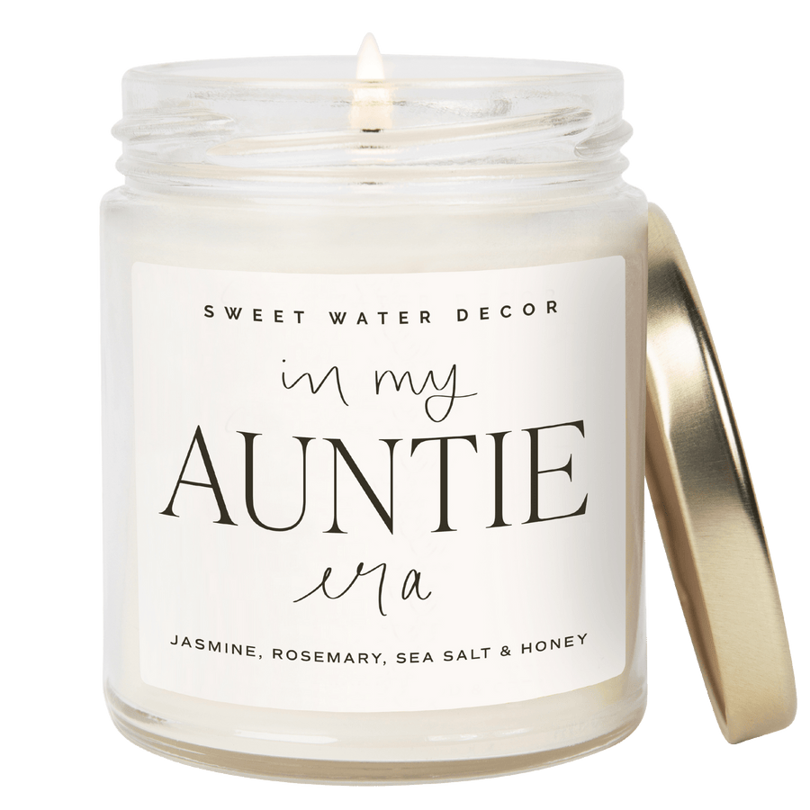 In My Auntie Era Soy Candle - Clear Jar - 9 oz (Wildflowers and Salt)