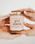 Girl Mama Soy Candle - Clear Jar - 9 oz (Wildflowers and Salt)