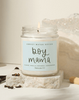 Boy Mama Soy Candle - Clear Jar - 9 oz (Palo Santo Patchouli)