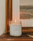 Salt and Sea Soy Patterned Candle - Clear Jar - 9 oz