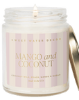 Mango and Coconut Soy Patterned Candle - Clear Jar - 9 oz