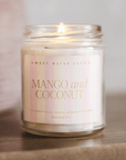 Mango and Coconut Soy Patterned Candle - Clear Jar - 9 oz