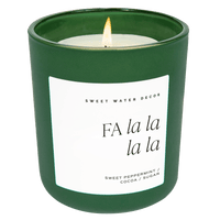 Fa La La La La Soy Candle - Green Matte Jar - 15 oz