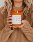 Spooky Season Soy Candle - Orange Matte Jar - 15 oz (Cozy Season)