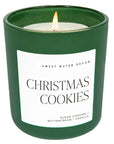 Christmas Cookies Soy Candle - Green Matte Jar - 15 oz (Sugar Cookies)