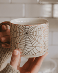 Spiderwebs 14oz. Gold Handle Coffee Mug