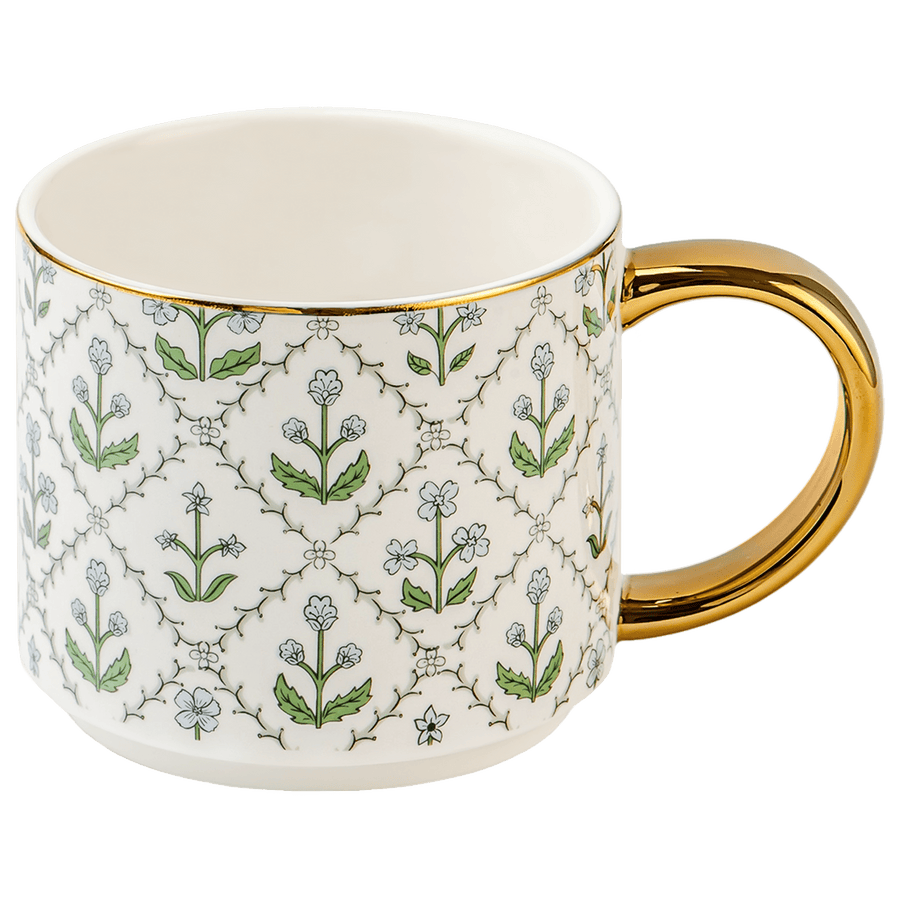 Floral Quilt 14 oz Coffee Mug Sweet Water Decor