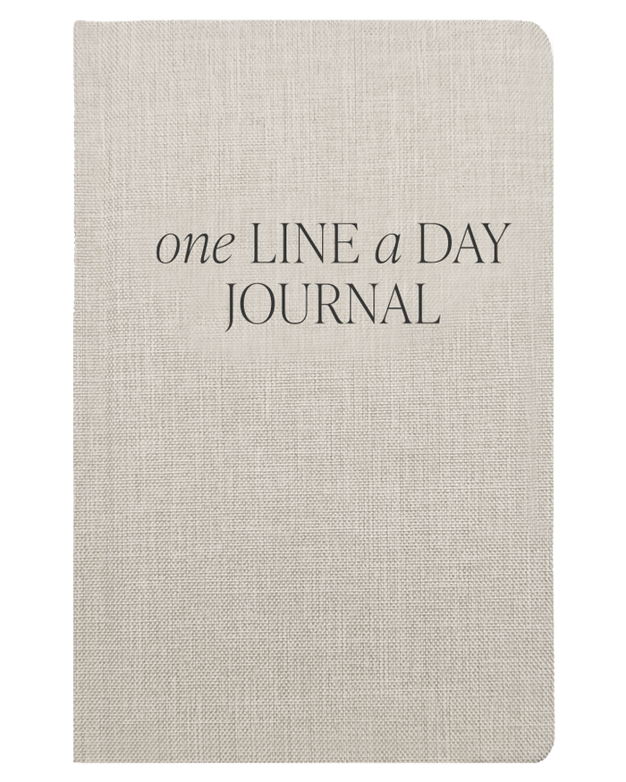 Tan One Line A Day Memory Journal Sweet Water Decor