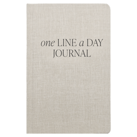 Tan One Line A Day Memory Journal