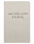 Tan One Line A Day Memory Journal