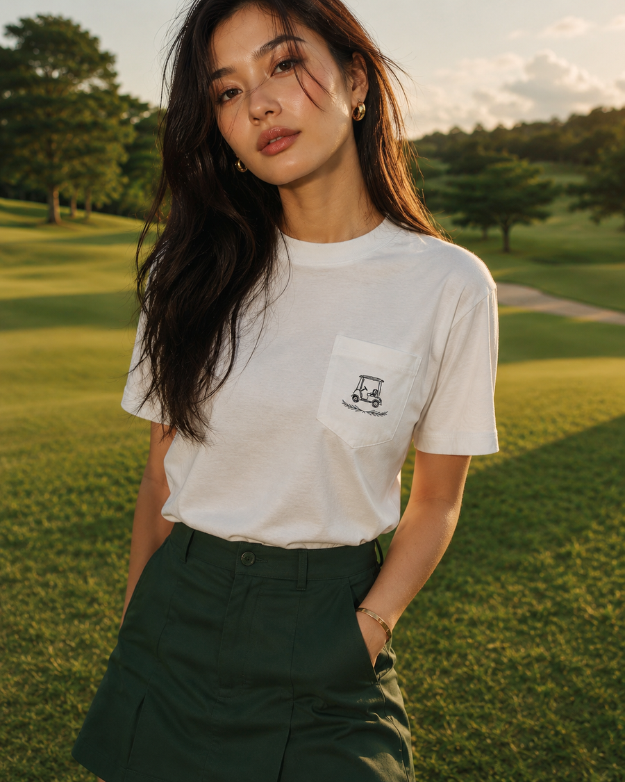 Minimal Golf Cart Pocket Tee SBG Co.