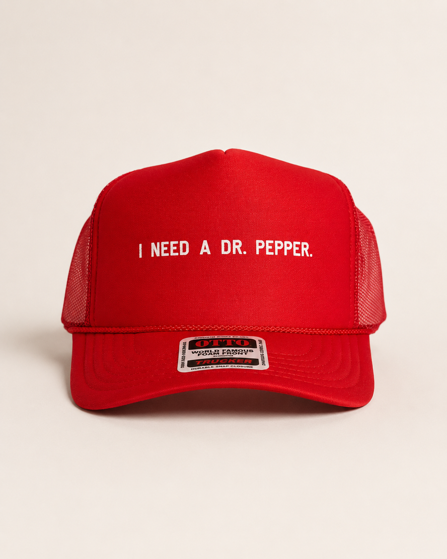 Dr. Pepper Minimal Trucker Hat SBG Co.