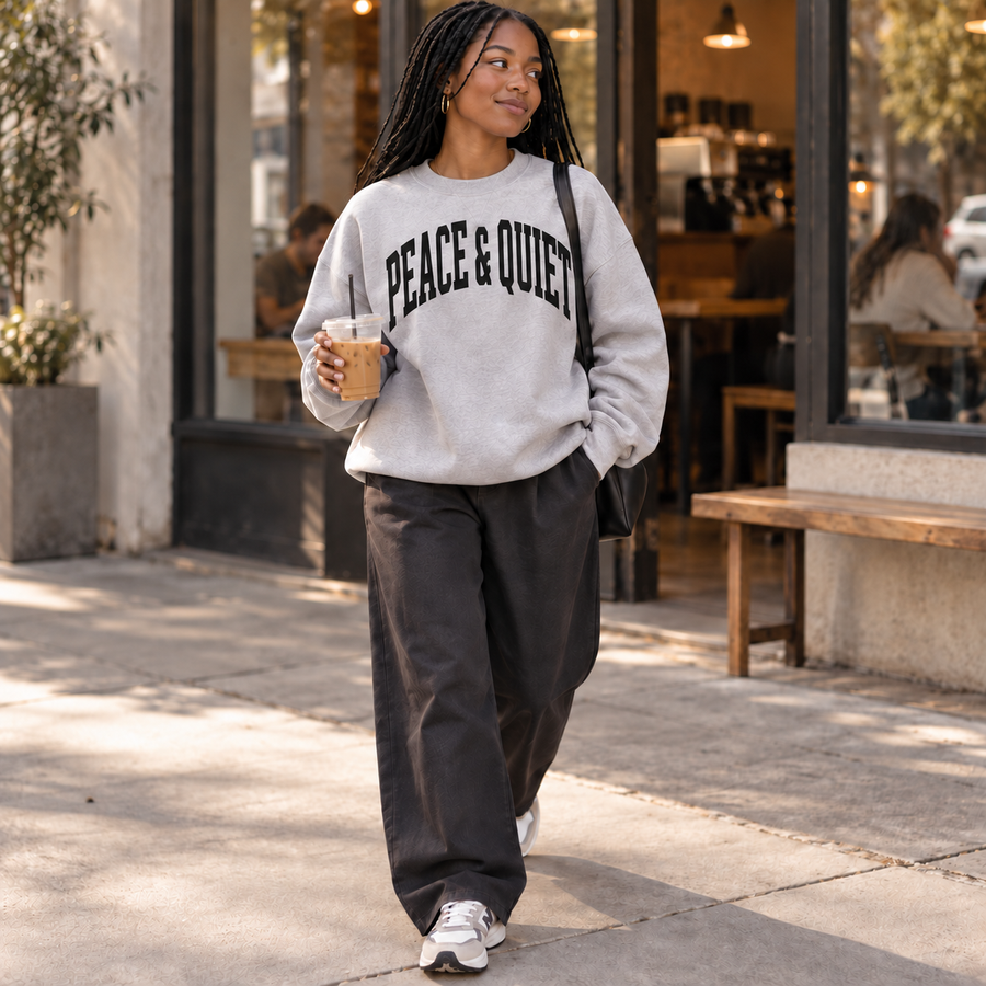 PEACE & QUIET Varsity Pullover SBG Co.