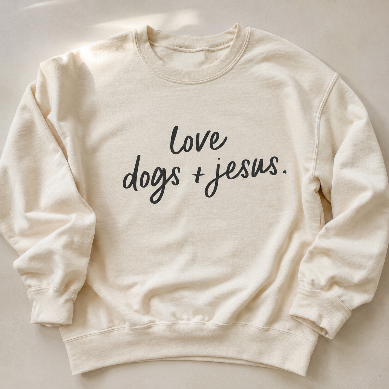 Love Dogs &amp; Jesus Pullover Saved by Grace Co.