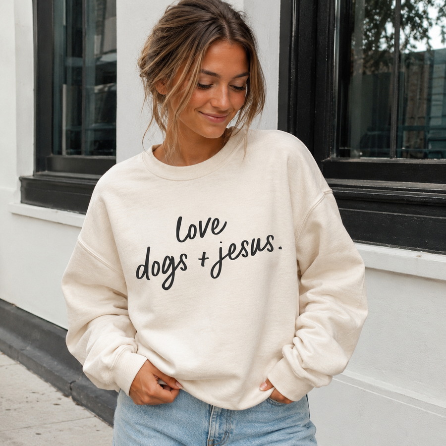 Love Dogs & Jesus Pullover Saved by Grace Co.