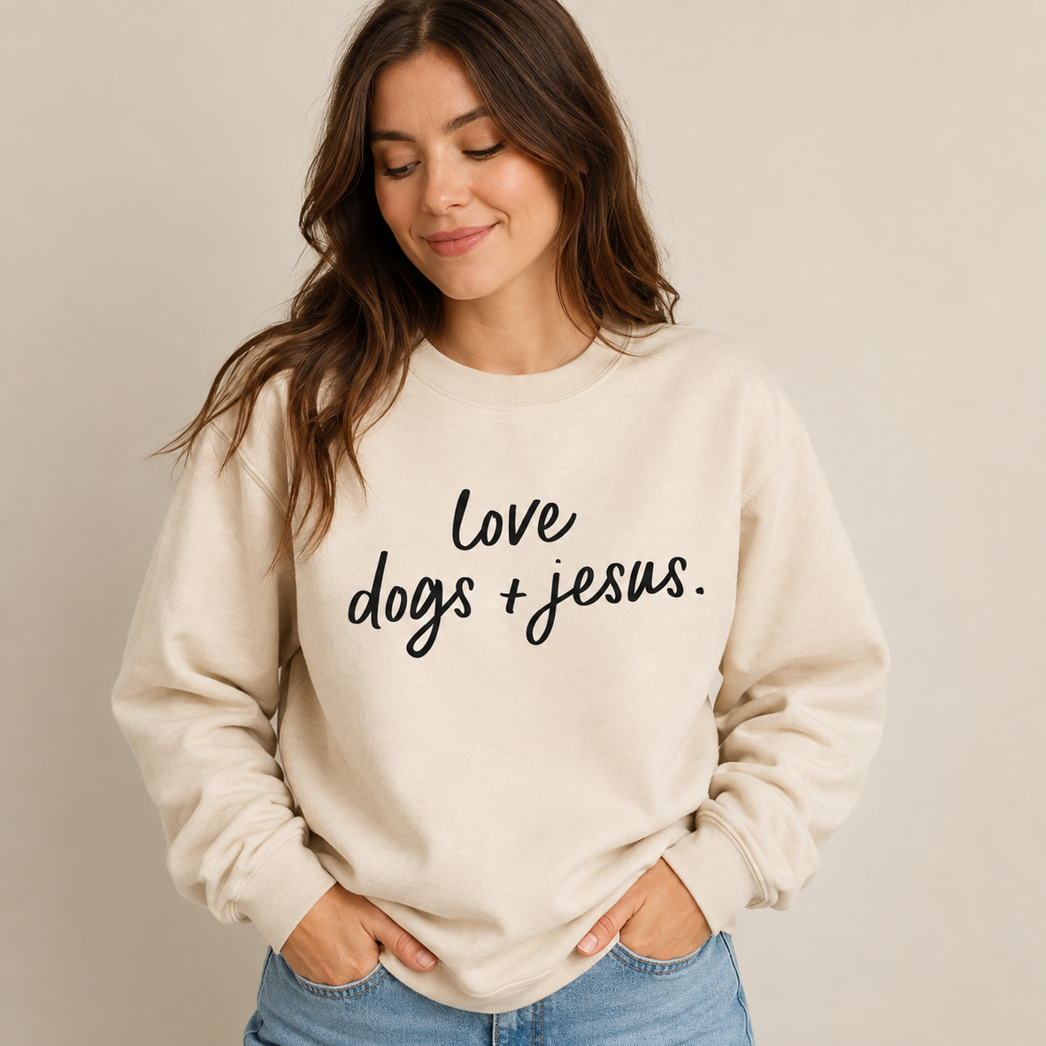 Love Dogs & Jesus Pullover Saved by Grace Co.