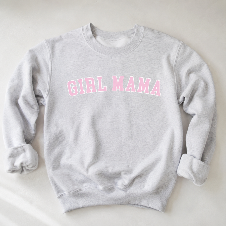 Girl Mama Varsity Outline Pullover SALE Saved by Grace Co.