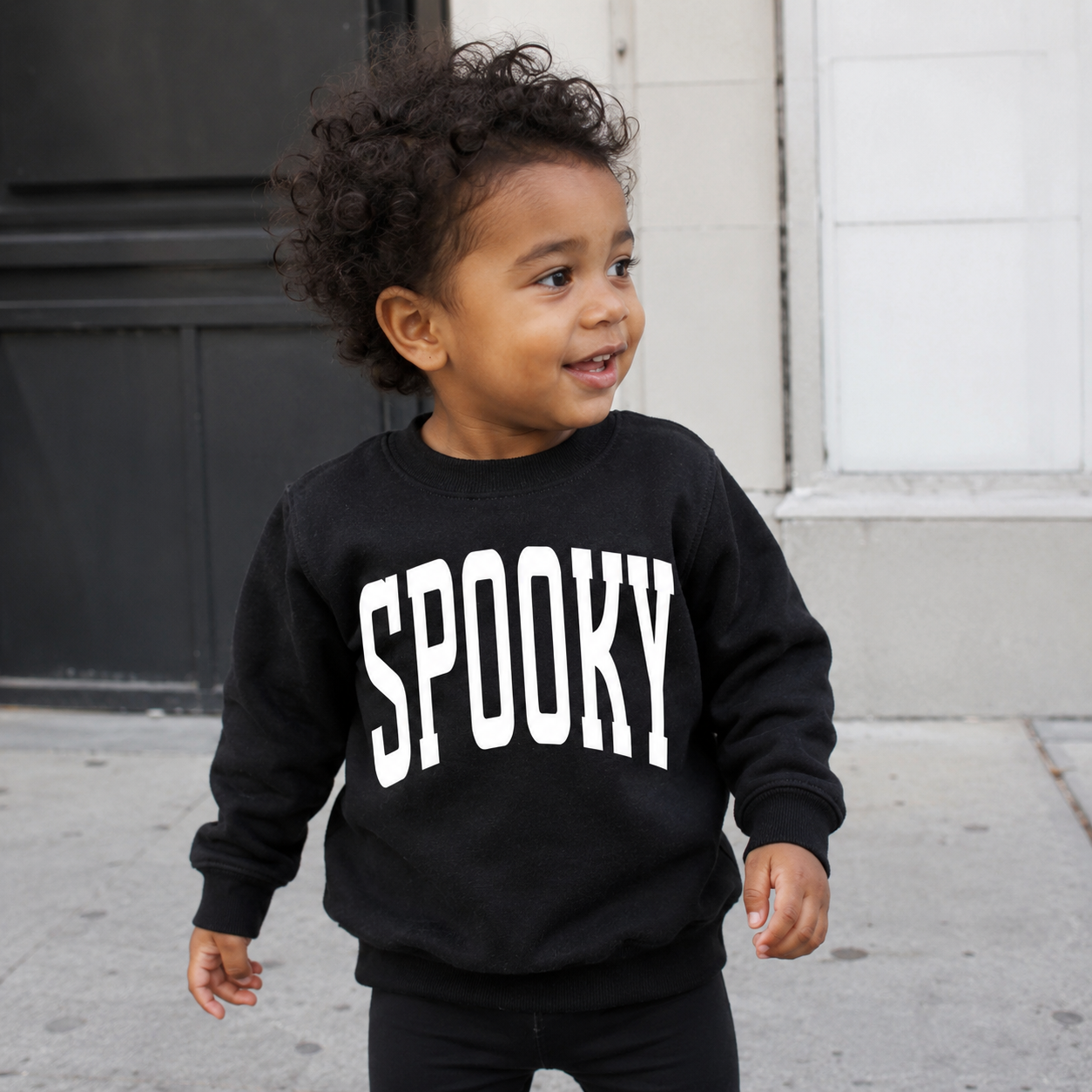SPOOKY Varsity Kids Sweatshirt SBG Co.