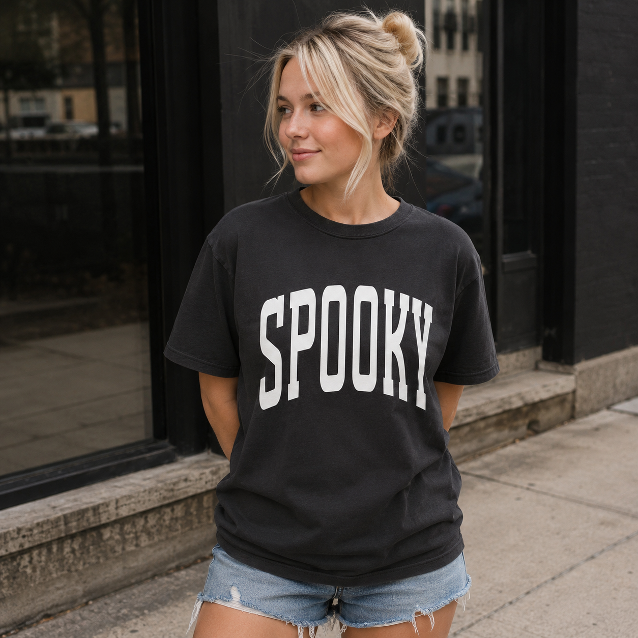 SPOOKY Varsity Adult Tee/Sweatshirt SBG Co.