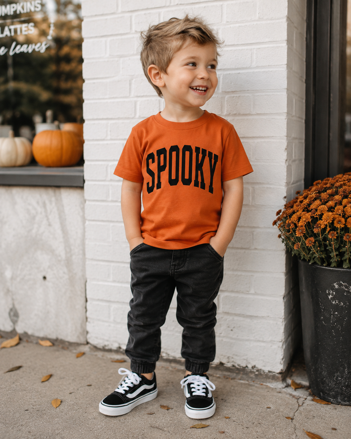 SPOOKY Varsity Kids Tee SBG Co.